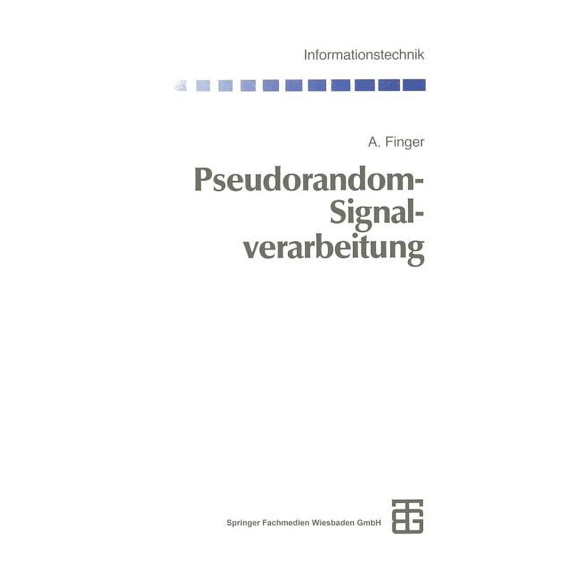Informationstechnik Pseudorandom-Signalverarbeitung (Paperback)
