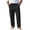 Black1, variant on Ixbnca Men's Summer Casual Pants Elastic Waist Beach Pants with Pockets Drawstring Loose Lightweight Pants