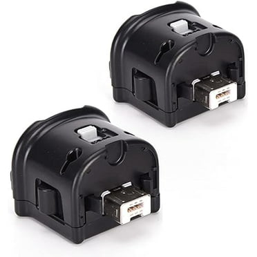 Wii Motion Plus Adapter, 2-Pack Upgrade Motion Accessory for Wii Remote (Black)