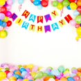 thumbnail image 2 of EREHome Polyester Fabric 5x7ft Newborn Photography Backdrops Colorful Balloons Kids Birthday Photo Background Studio Props, 2 of 2