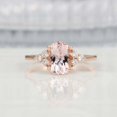 thumbnail image 5 of HeartsAndYou 2ct Natural Morganite & Diamond Solitaire with Accent Ring 14k SOLID Rose Gold, 5 of 9