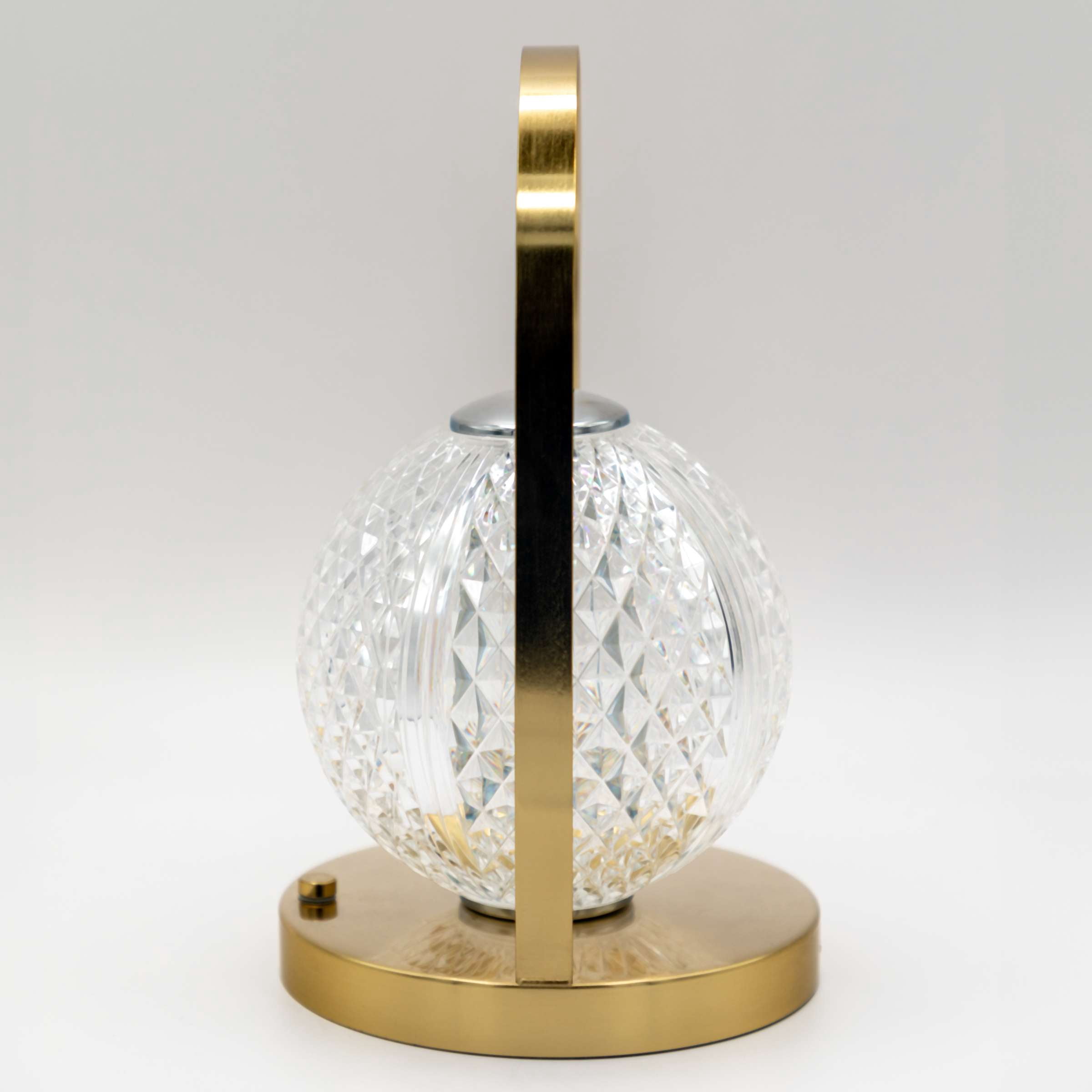 Portable and Rechargeable Gold Lantern Touch Lamp – Multi-Light Settings, Dimmable, USB Powered, 8.25" H x 4.7" W
