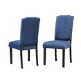 thumbnail image 3 of Monsoon Pacific Ellica Velvet Dining Chairs (Set of 2) Brown Sugar, 3 of 5
