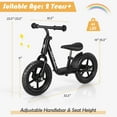 thumbnail image 7 of Infans 11" Kids Balance Bike w/ Footrest No Pedal Toddler Training Bike Black, 7 of 7