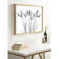 thumbnail image 5 of Kate and Laurel Blake Crocus X Ray Floral BW Framed Printed Glass Wall Art by The Creative Bunch Studio, 18x24 Natural, Decorative Modern Flower Art Print for Wall, 5 of 6