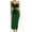 Green, variant on Women's Mesh Lingerie Dress Underwire Babydoll Chemise High Slit Nightgown with Waist Chain Green L