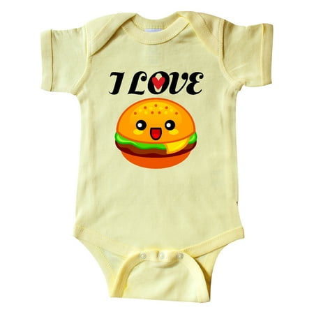 

Inktastic I Love Hamburgers Gift Baby Boy or Baby Girl Bodysuit