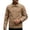 Khaki, variant on MXALUOB Men's Work Jacket Solid Color Button Front Trucker Jackets with Zipper Pockets Long Sleeve Trendy Casual Coat Winter Tops