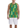 thumbnail image 6 of Rocae Pineapples1 for Men's Basketball Jersey Lightweight and Breathable Athletic Tank Top,Quick-Drying Sports Jersey X-Large, 6 of 9