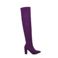thumbnail image 5 of OKBOP Womens Chunky Heel Over-The-Knee Boots-Womens Tall Boots Christmas Thigh High Causal Winter Boots for Women Clearance Purple, 5 of 9