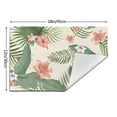 thumbnail image 3 of YFYANG Washable Heat-Resistant Placemats, 70% PVC/30% Polyester, Tropical Plant Flower Pattern Kitchen Table Mat, 12" x 18" 4 Pcs, 3 of 6