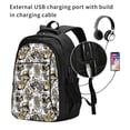 thumbnail image 2 of Wukai Tulips Flowers Travel Laptop Backpack: Business Water-Resistant Bag with USB Charging Port, Ideal College Backpack for Men & Women, 2 of 6