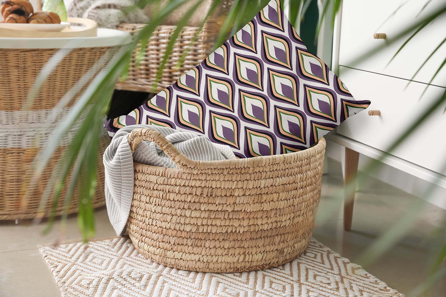 20" x 14" Simply Daisy Feathers Polyester Accent Pillow, Larkspur Qty 1