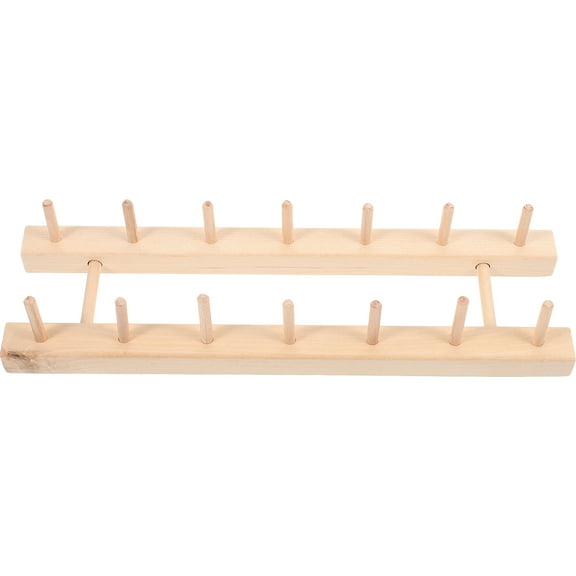 Wood Spool Frame Home Sewing Supplies Thread Organizer Wire Rack Embroidery Holder