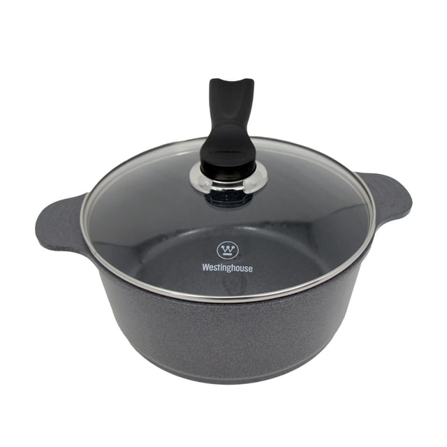 Cacerola Antiadherente de Cerámica Westinghouse Gris 24cm WCCC2008024CMG
