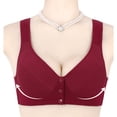 thumbnail image 3 of Tauxra Wireless Bras Front Closure Push Up Lightly Lined for Women, No Underwire Breathable Daily T Shirt Bra, 3 of 5