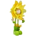 thumbnail image 3 of Northlight 47" Yellow and Green Spring Floral Standing Sunflower Girl Decorative Figure, 3 of 7