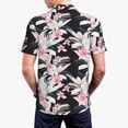 thumbnail image 4 of Daiia Orchids Flowers Pattern Men’s Polo Shirts,Solid Deck Shirt,Classic Fit, Breathable Cotton Polo for Casual and Sport Wear-Large, 4 of 9