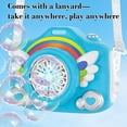 thumbnail image 4 of Kids Camera Bubble Machine Automatic Bubble Blower with Light Music Rechargeable 60ml Bubble Solution for Boys Girls Outdoor Indoor Toy Gift,Blue, 4 of 6