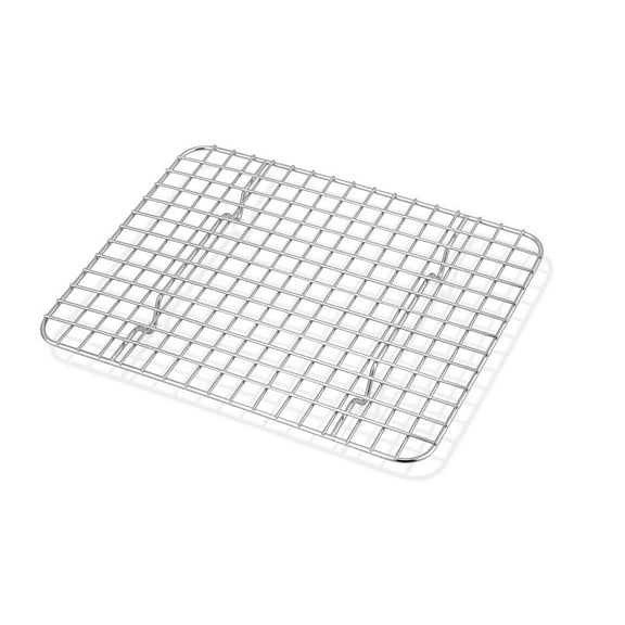 9.8x7.5x0.6In Baking Rack,Reusable Stainless Steel Cooling Rack for Cooking,Durable Silver Heavy Duty Brace for Cake,Cookie,Pizza