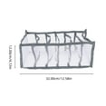 thumbnail image 5 of KONTONTY Grey Household Clothes Organizer, Multi-Functional Foldable Closet Storage Accessory, Easy to Clean and Space-Saving, 5 of 8
