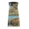 thumbnail image 4 of Women‘s Sleeveless Strapless Wrap-Chest Print Summer Dress, 4 of 9