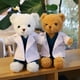 thumbnail image 4 of Muñeco de peluche de doctor, oso, enfermera, Ted, muñeco de peluche, dibujo animado, animal de hospital, vestido de tela, ángel de peluche, modelo para niña, niño, amigo, regalo de cumpleaños, 4 of 5