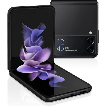 Restored SAMSUNG Galaxy Z Flip 3 5G Factory Unlocked Android Cell Phone US Version Smartphone Flex Mode Intuitive Camera Compact 128GB Storage Phantom Black (Refurbished)