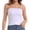 White, variant on Strapless Crop Tube Tops for Women Solid Color Trendy Sexy Cami Tops