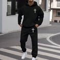 thumbnail image 2 of MEZZALL Men's Outfits Tracksuits Sweatsuit Comfortable Long Sleeve Hoodie Pants Sets Casual Relaxed Fit For Autumn Winter Clothes Sets Outfit Sets Holiday Clothing, 2 of 9