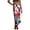 Floral, variant on Turilly Summer Skirts for Women High Waist Satin Pencil Midi Skirt Slim Fit Office Business Casual Skirt