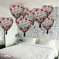 thumbnail image 3 of PMU Valentine’s Day Roses 18 Inch Mylar Foil Balloon Valentine's Day, Proposal, Special Events, Photo Props Party Decoration and Accessories (5/Pkg) Pkg/1, 3 of 9