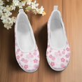 thumbnail image 3 of Wismoutput Pink Cherry Blossom Flat Shoes for Women Big Girls Skin-Friendly Durable Slip-on Shoes Gift for Ladies Size 6-11, 3 of 7