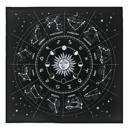 

RABBITH 19x19In Board Games Card Magicians Daily Pad Tarot Tablecloth Rune Divination Altar Tarot Patch Table Cover Table Cloth