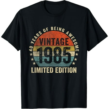 Vintage 1985 Limited Edition 40Th Birthday Gifts 40 Year Old T-Shirt