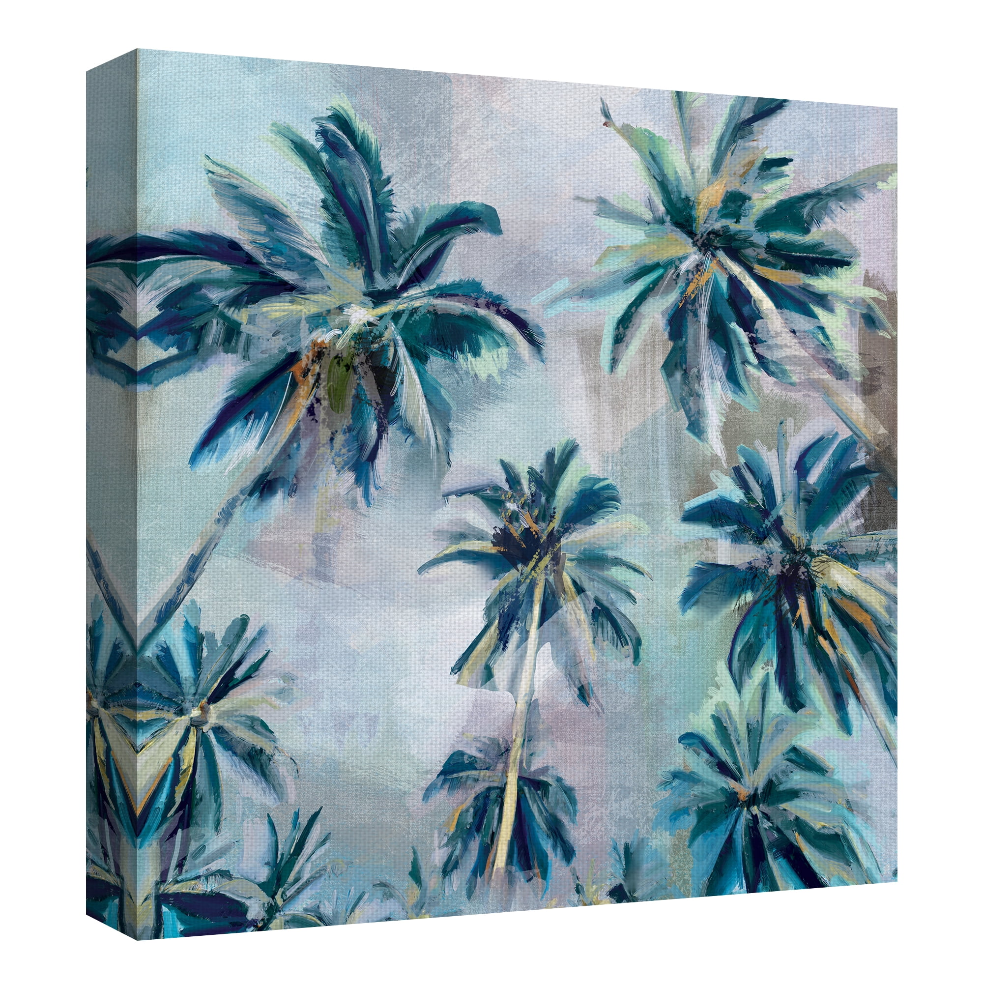Fine Art Canvas Rise Above Skyward Palm Trees by Studio Arts Canvas Art Print