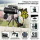 thumbnail image 4 of Telescopio monocular PAVEOS 12x50, telescopio monocular de alta potencia para exteriores, fotografía con teléfono móvil, aumento de 12x, visión nocturna con poca luz, trípode estable y teléfono móvil, 4 of 6