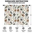 thumbnail image 2 of Blackout Kids Curtains,Football Equipment Checkered Pattern Childrens Insulated Curtains Set Of 2,Bedroom Essentials,Toddler Room Decor 52"x84", 2 of 5