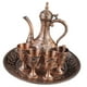 thumbnail image 5 of Kit de olla de vino de metal, suministros para fiestas retro con tazas y bandeja, cafetera de lujo Bronce rojo, 5 of 9