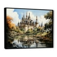 thumbnail image 2 of Designart "Castles captivate Stronghold VI" Architecture Floater Framed Canvas Wall Art, 2 of 7