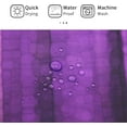 thumbnail image 5 of Purple Striped Shower Curtain, Abstract Mosaic Glass Texture and Dark Stripe Shower Curtains, Modern Elegant Neon Purple Art Decorative Fabric Bathroom Curtains Shower Set with Hooks, 72 x 72, 5 of 6