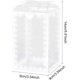 thumbnail image 2 of 24 cajas de regalo transparentes de PVC rectangulares con diseño de lazo para bodas, de 3,5 x 3,5 x 5,5 pulgadas., 2 of 9