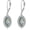 Marquise Shaped, variant on Vintage Teardrop/Marquise Moss Agate Dangle Earrings for Women Sterling Silver Natural Moss Agate Leverback Earrings Birthday Jewelry Gift