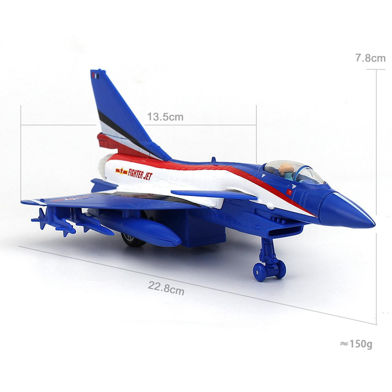 LeeQinersw Fighter Aircraft, Airplane Model Attack Plane Decorative for Bedroom Decorations Blue