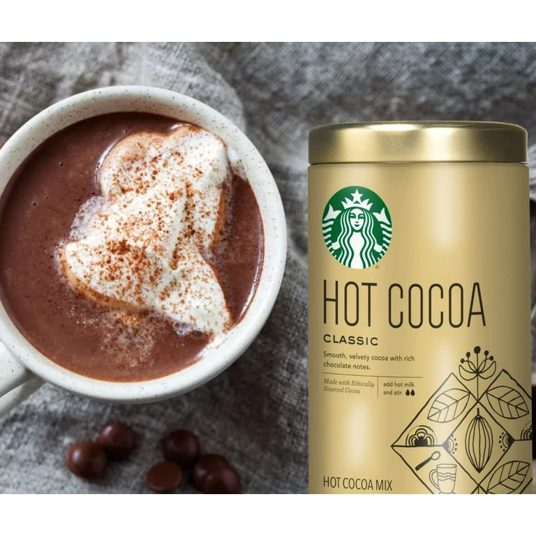 Starbucks Hot Cocoa Mix Classic 10 Oz Bronze Gift Tin 8