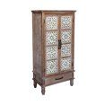 thumbnail image 5 of Living Room Cabinets 55.12'' Tall Tower Storage Cabinet - Rustic Wood Sideboard Pantry Cabinet - Versatile Buffet Cabinet with Storage for Home Decor and Organization chic cabinet with two doors and, 5 of 7