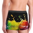 thumbnail image 3 of Fotbe Vibrant Color Splash Men’s Total Support Pouch Boxer Briefs, X-Temp Cooling, Moisture-Wicking Underwear, Regular, Long-leg and Trunk-, 3 of 6