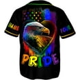 thumbnail image 3 of Lotusprinthandmade Personalized Name LGBT Baseball Jersey XS-5XL Multicolor, LGBT Baseball Shirt, 3 of 5