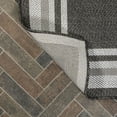 thumbnail image 5 of JONATHAN Y SANTA MONICA 2 x 8 Runner Rug, James Border Stripe - Black/Cream, SMB201C-28, 5 of 8