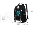 thumbnail image 5 of Mochilas escolares para niños adolescentes, mochilas escolares de lona con puerto USB, mochilas para estudiantes, mochilas luminosas impermeables para portátiles de moda, 5 of 5